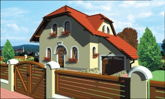 Classic 4-room family house with a garage.